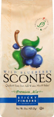 Sticky Fingers Scones Premium Mix Wild Blueberry - 15 Oz - Image 2