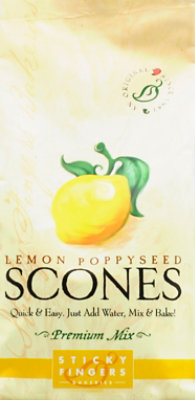 Sticky Fingers Scones Premium Mix Lemon Poppyseed - 15 Oz - Image 2