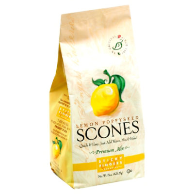 Sticky Fingers Scones Premium Mix Lemon Poppyseed - 15 Oz - Image 1