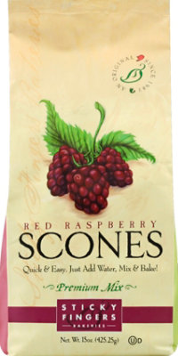 Sticky Fingers Scones Premium Mix Red Raspberry - 15 Oz - Image 2