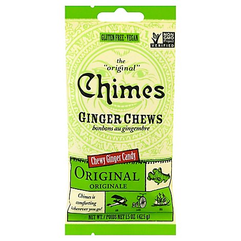 Chimes Candy Chewy Ginger Chews Original - 1.5 Oz