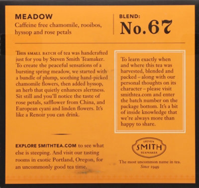Smith Teamaker Herbal Tea Meadow - 15 Count - Image 4