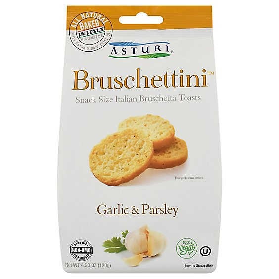 Asturi Bruschettini Garlic & Parsley - 4.23 Oz