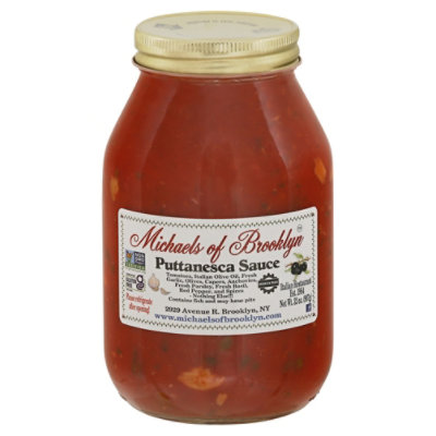 Michaels Of Brooklyn Sauce Puttanesca Jar - 32 Oz - Image 3