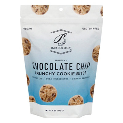 Bakeology Cookies Chocolate Chip Gluten-Free - 6 Oz