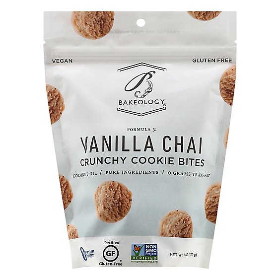 Bakeology Cookies Vanilla Chai Shortbread Gluten-Free - 6 Oz