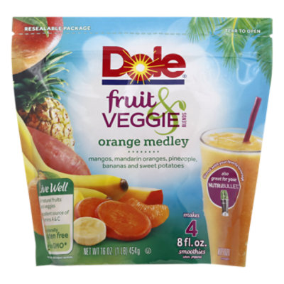 Dole Fruit & Veggie Blends Orange Medley - 16 Oz