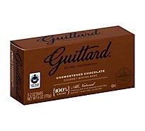 Guittard Baking Bars Gourmet Unsweetened Chocolate - 3-2 Oz
