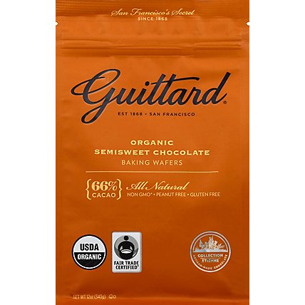 Guittard Baking Wafers Organic Semisweet Chocolate - 12 Oz - Image 2