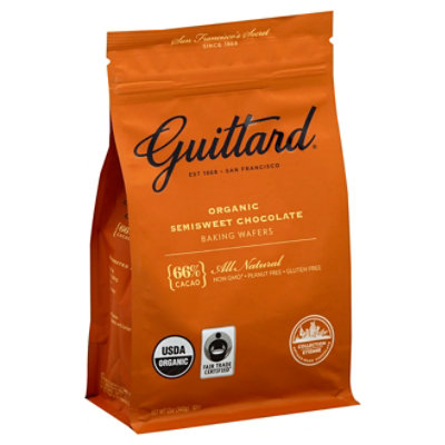 Guittard Baking Wafers Organic Semisweet Chocolate - 12 Oz