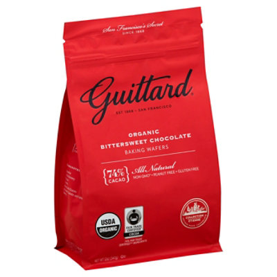 Guittard Baking Wafers Organic Bittersweet Chocolate - 12 Oz