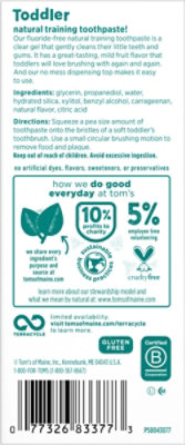 Toms Of Maine Toothpaste Toddler Training Mild Fruit Fluoride-Free - 1.75 Oz - Image 5