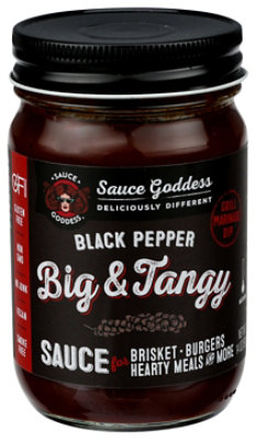 Sauce Goodness Sauce Grillin & Dippin Black Pepper Big & Tangy - 13 Oz