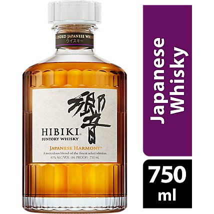 Hibiki Japanese Whisky Suntory Japanese Harmony 86 Proof - 750 Ml 