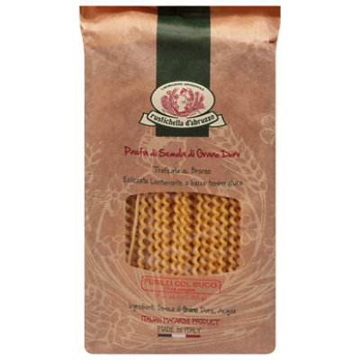 Rustichella D Abruzzo Pasta Fusilli Bag - 17.6 Oz