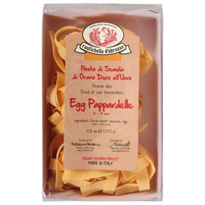 Rustichella d Abruzzo Pasta Egg Pappardelle Bag - 8.8 Oz