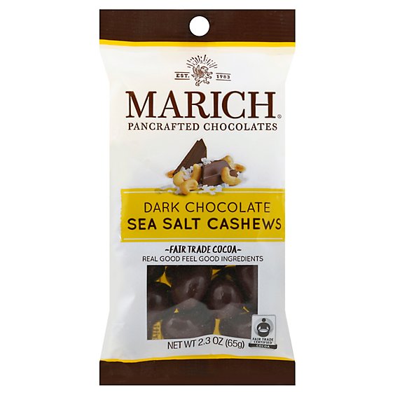 Marich Dark Chocolate Sea Salt Cashews - 2.3 Oz