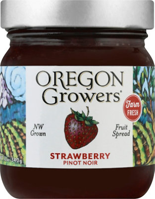 Oregon Growers Fruit Spread Pinot Noir Strawberry - 12 Oz - Image 2