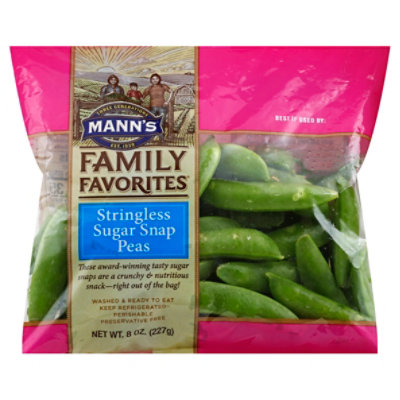 Manns Family Favorites Stringless Sugar Snap Peas - 8 Oz - Image 1