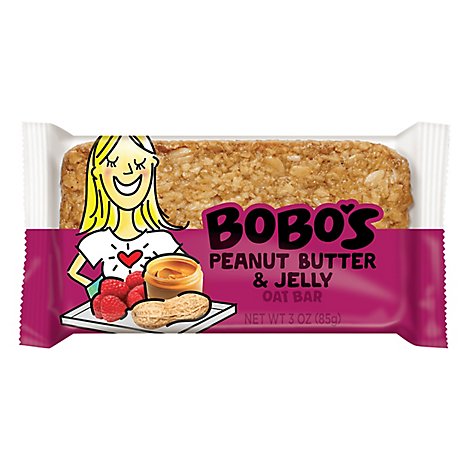 Bobos Oat Bar Peanut Butter & Jelly Gluten Free - 3 Oz