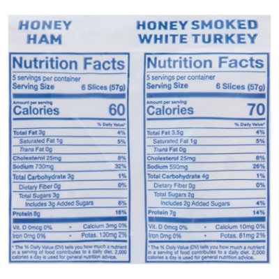 Land O Frost Sub Sandwich Kit Honey Ham & Honey Smoked White Turkey - 20 Oz - Image 3