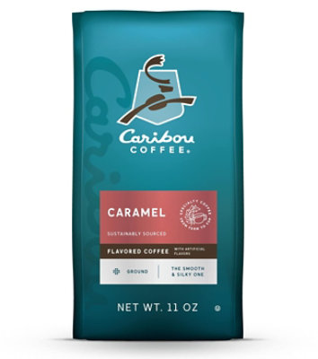 Caribou Coffee Caramel Hideaway Medium Roast Ground Coffee Bag - 11 Oz - Image 1