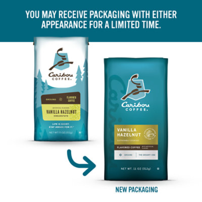 Caribou Coffee Vanilla Hazelnut Dreamstate Medium Roast Ground Coffee Bag - 11 Oz - Image 5