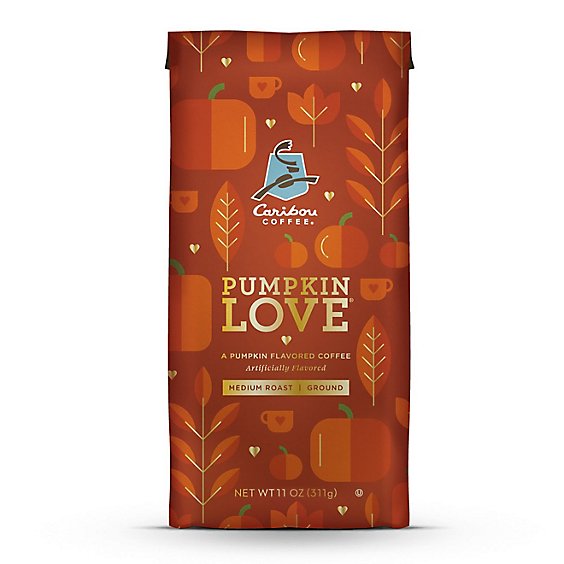Caribou Coffee Pumpkin Love Medium Roast Ground Coffee Bag - 11 Oz