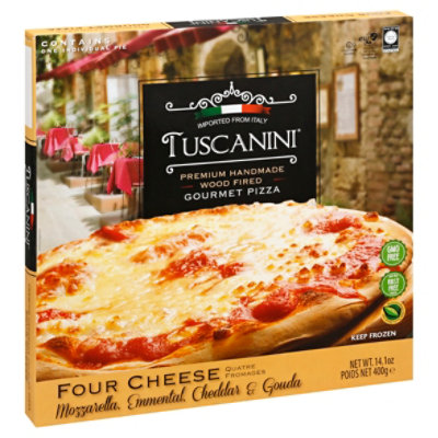 Tuscanini Pizza Four Cheese Frozen - 14.1 Oz