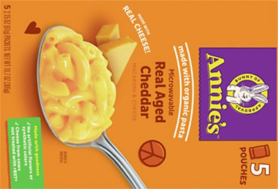 Annies Homegrown Mac & Cheese Microwavable with Real Aged Cheddar Box - 5-2.15 Oz - Image 6