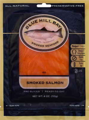 Blue Hill Bay Salmon Smoked Pre-Sliced - 4 Oz - Image 2