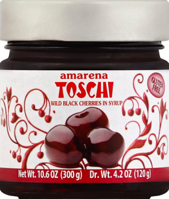 Amarena Toschi Wild Black Cherries In Syrup - 10.6 Oz - Image 2