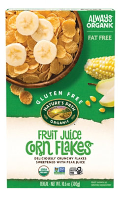 Nature's Path Organic Gluten Free Fruit Juice Sweetened Corn Flakes Breakfast Cereal - 10.6 Oz - Image 1