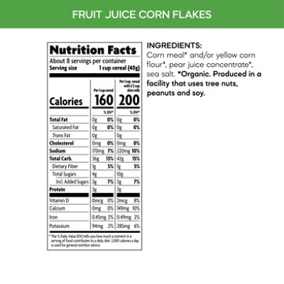 Nature's Path Organic Gluten Free Fruit Juice Sweetened Corn Flakes Breakfast Cereal - 10.6 Oz - Image 3