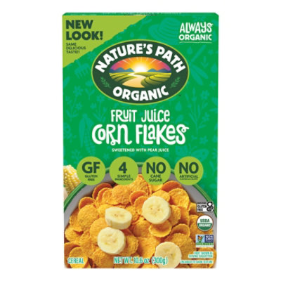 Nature's Path Organic Gluten Free Fruit Juice Sweetened Corn Flakes Breakfast Cereal - 10.6 Oz - Image 3