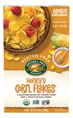 Nature's Path Organic Gluten Free Honeyd Corn Flakes Cereal - 10.6 Oz - Image 1