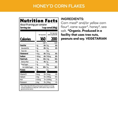 Nature's Path Organic Gluten Free Honeyd Corn Flakes Cereal - 10.6 Oz - Image 3