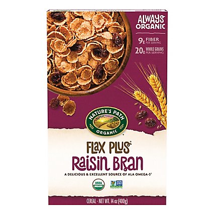 Nature's Path Organic Flax Plus Raisins Breakfast Cereal - 14 Oz - Image 2