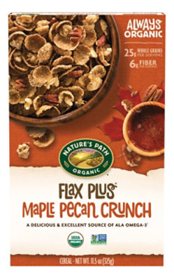 Nature's Path Organic Flax Plus Maple Pecan Crunch Cereal - 11.5 Oz - Image 1