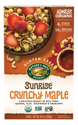 Nature's Path Organic Sunrise Crunchy Maple Gluten Free Breakfast Cereal - 10.6 Oz