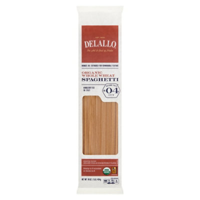 DeLallo Pasta Organic 100% Whole Wheat No. 4 Spaghetti Pack - 16 Oz - Image 3