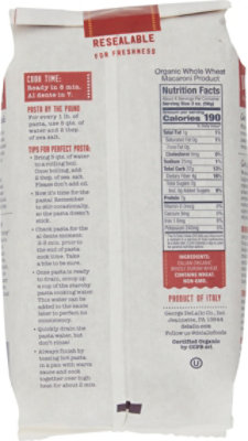 DeLallo Pasta Organic 100% Whole Wheat No. 65 Orzo Bag - 16 Oz - Image 6