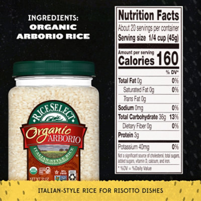 Rice Select Organic Rice Arborio Italian-Style - 32 Oz - Image 2