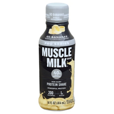 MUSCLE MILK Pro Series Protein Shake Go Bananas - 14 Fl. Oz. - Image 1