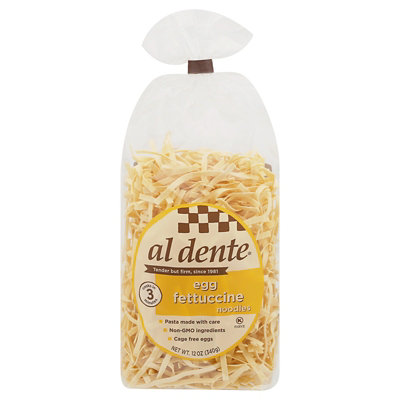 Al Dente Pasta Artisanal Fettuccine Noodles Egg - 12 Oz - Image 3