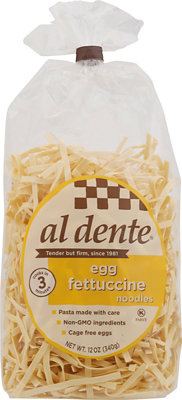 Al Dente Pasta Artisanal Fettuccine Noodles Egg - 12 Oz