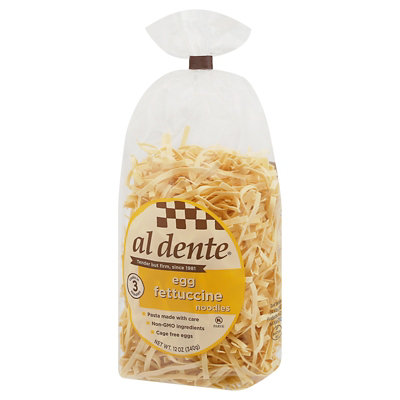 Al Dente Pasta Artisanal Fettuccine Noodles Egg - 12 Oz - Image 3