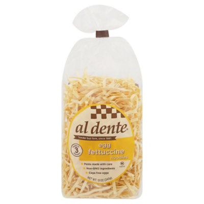 Al Dente Pasta Artisanal Fettuccine Noodles Egg - 12 Oz
