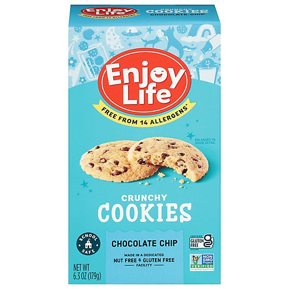 Enjoy Life Cookies Crunchy Handcrafted Chocolate Chip - 6.3 Oz