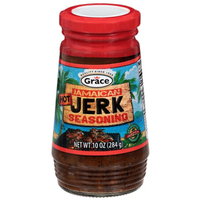 Grace Jerk Seasoning Jamaican Hot - 10 Oz